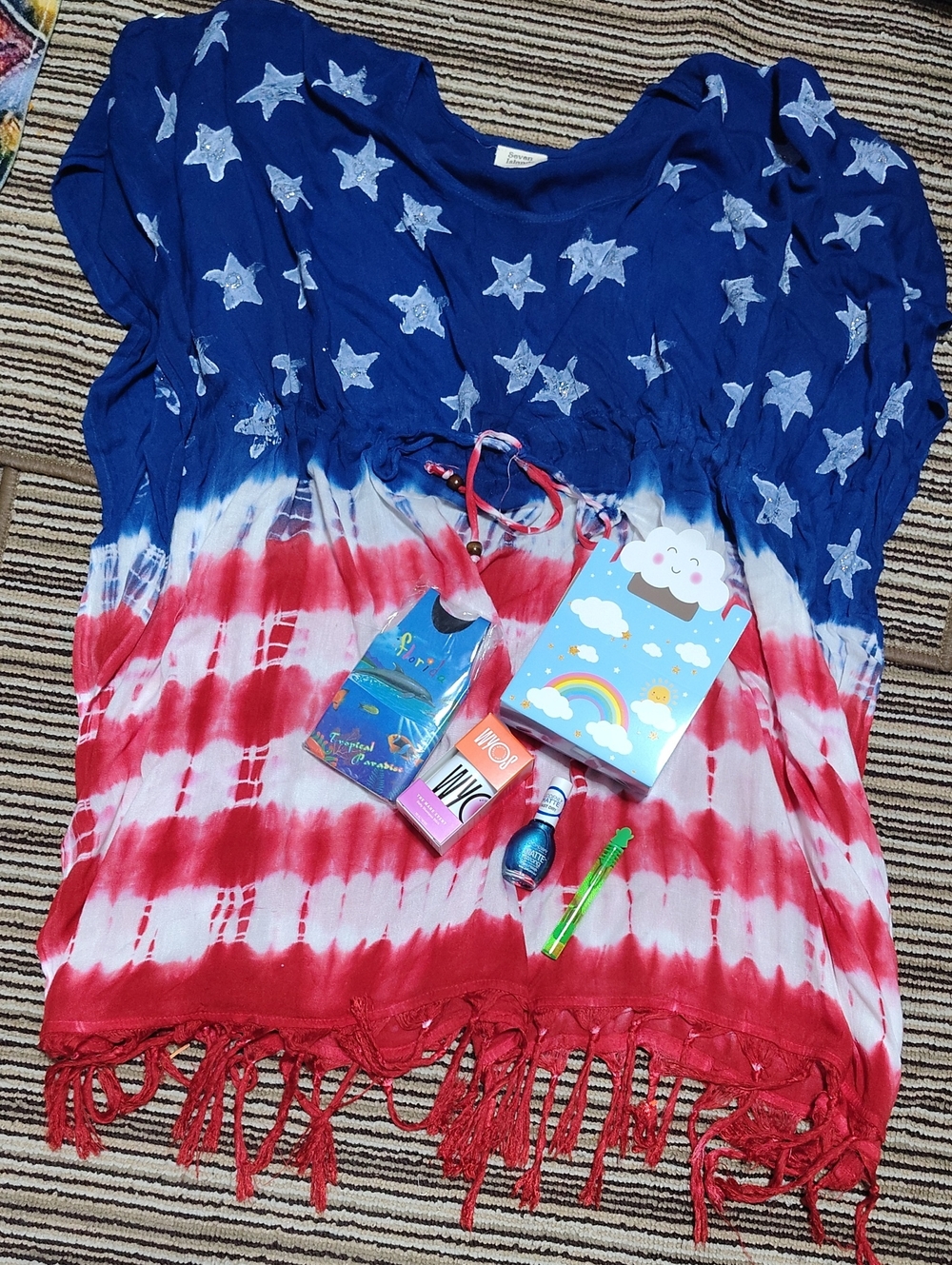 #0272 - Blue, White & Red One Size Fits All Combo